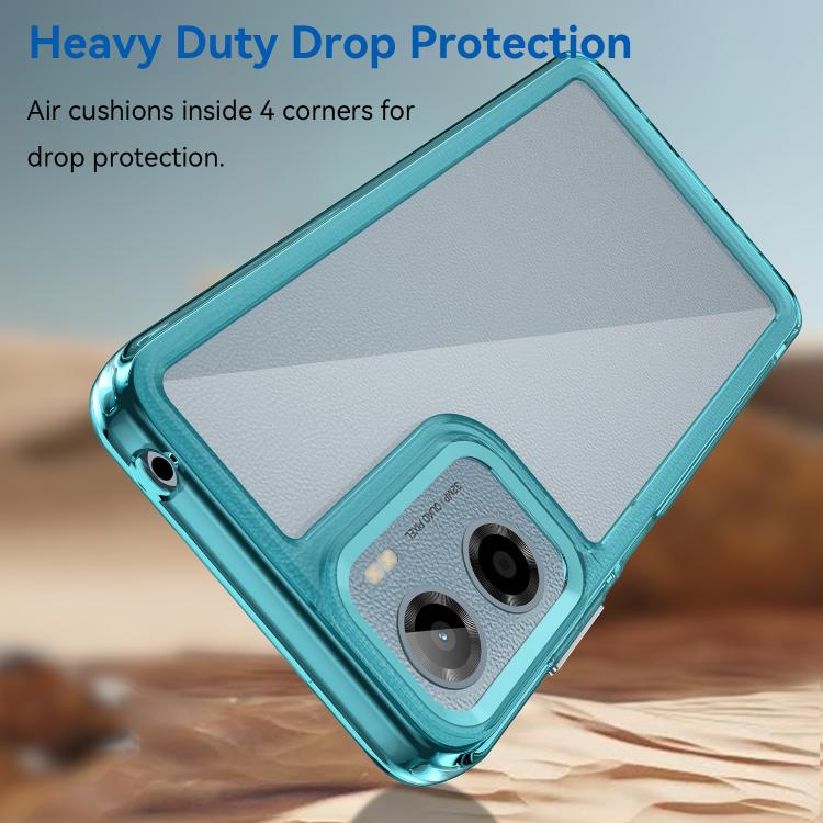 For Motorola Moto G05 Colorful Series Acrylic Hybrid TPU Phone Case