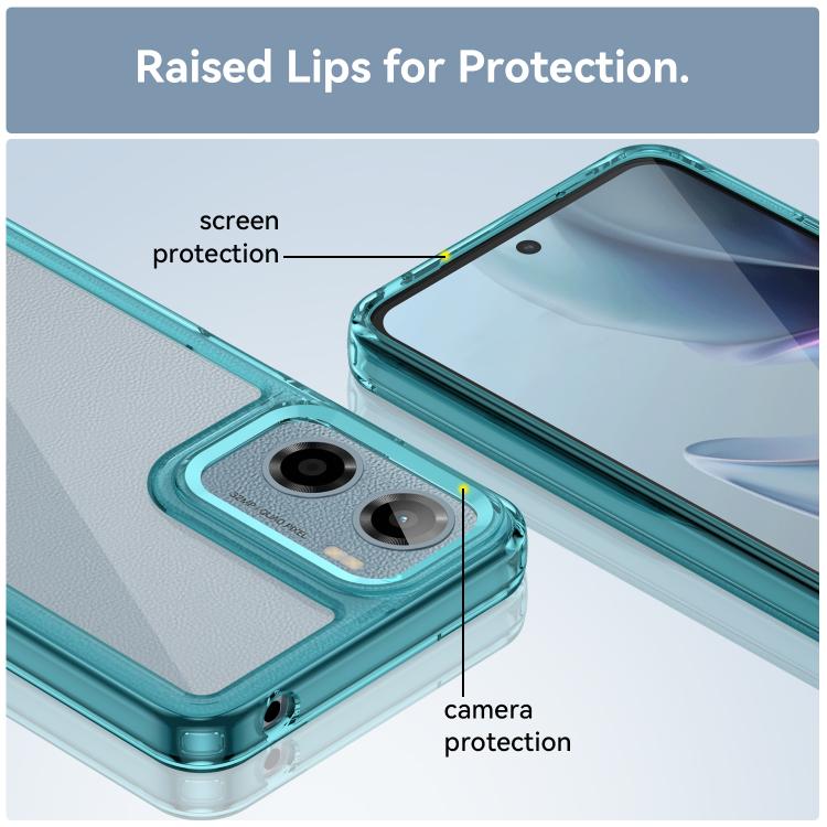 For Motorola Moto G05 Colorful Series Acrylic Hybrid TPU Phone Case