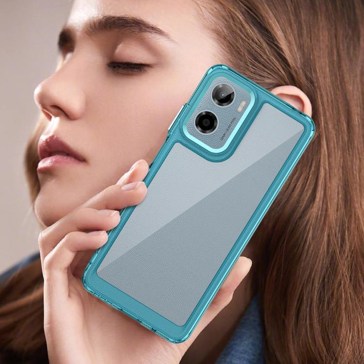 For Motorola Moto G05 Colorful Series Acrylic Hybrid TPU Phone Case