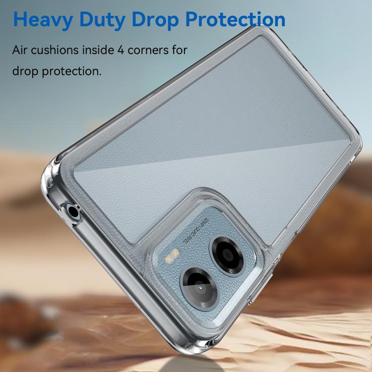 For Motorola Moto G05 Colorful Series Acrylic Hybrid TPU Phone Case