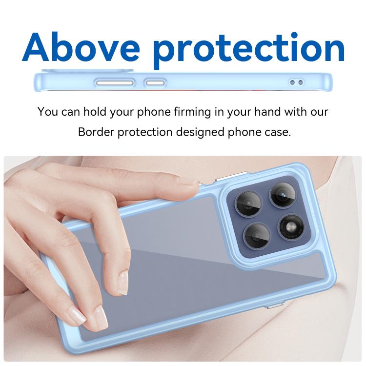 For Motorola Edge 5G 2025 Colorful Series Acrylic Hybrid TPU Phone Case