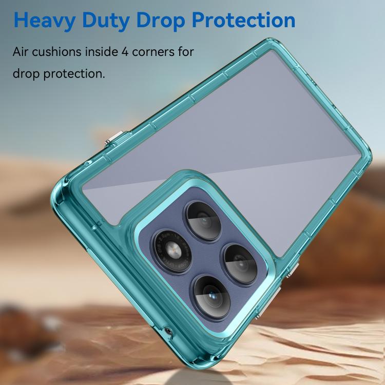 For Motorola Edge 5G 2025 Colorful Series Acrylic Hybrid TPU Phone Case
