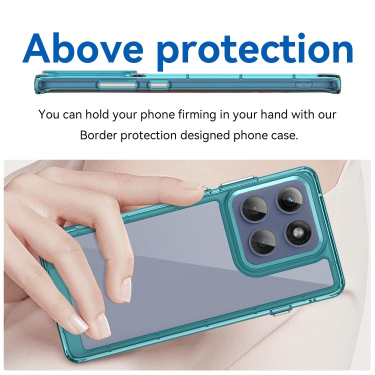 For Motorola Edge 5G 2025 Colorful Series Acrylic Hybrid TPU Phone Case