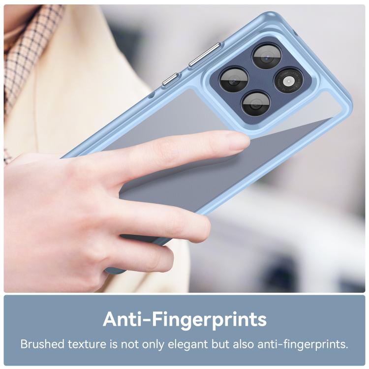 For Motorola Edge 60 Fusion Colorful Series Acrylic Hybrid TPU Phone Case