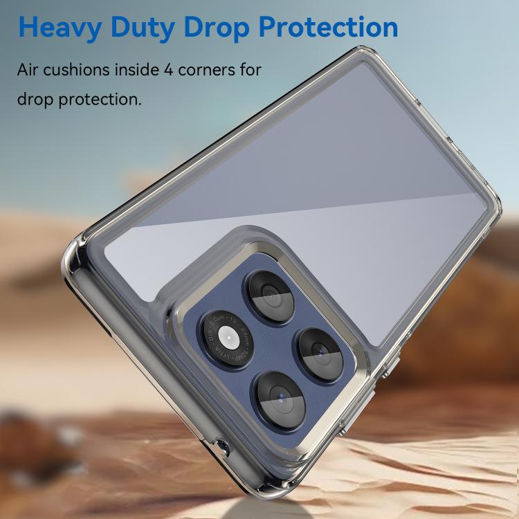 For Motorola Edge 60 Fusion Colorful Series Acrylic Hybrid TPU Phone Case