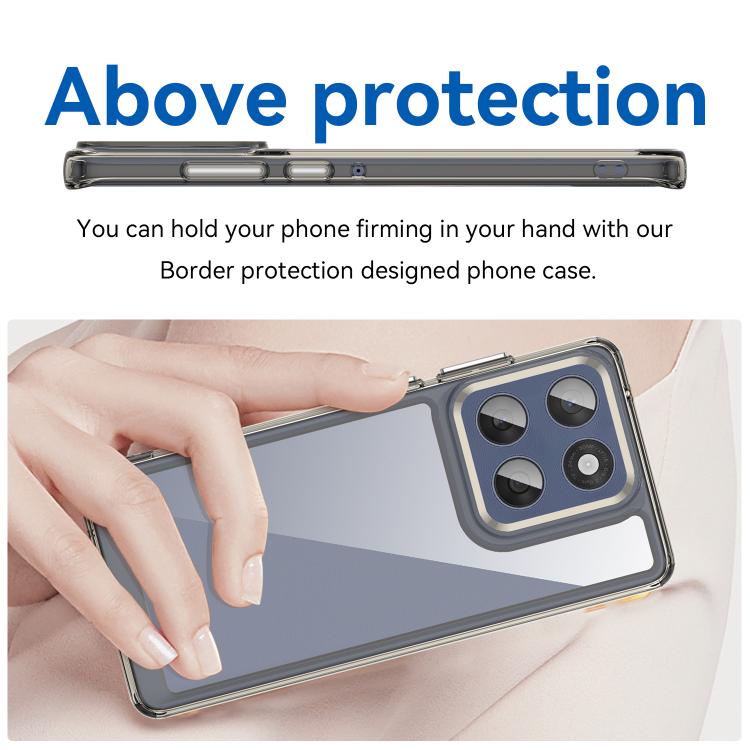 For Motorola Edge 60 Fusion Colorful Series Acrylic Hybrid TPU Phone Case
