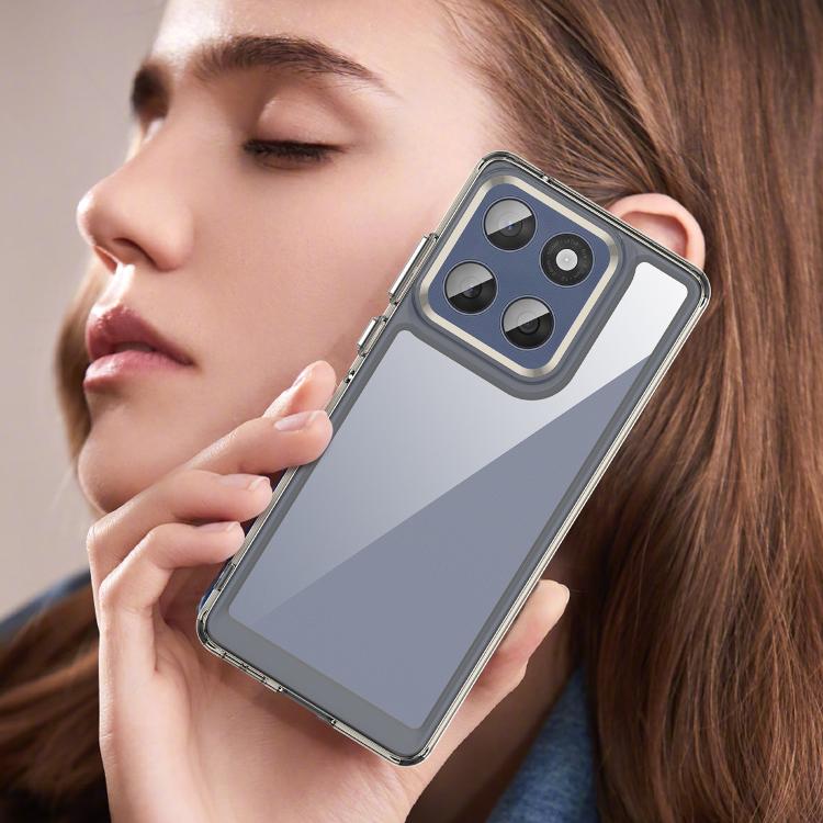 For Motorola Edge 60 Fusion Colorful Series Acrylic Hybrid TPU Phone Case