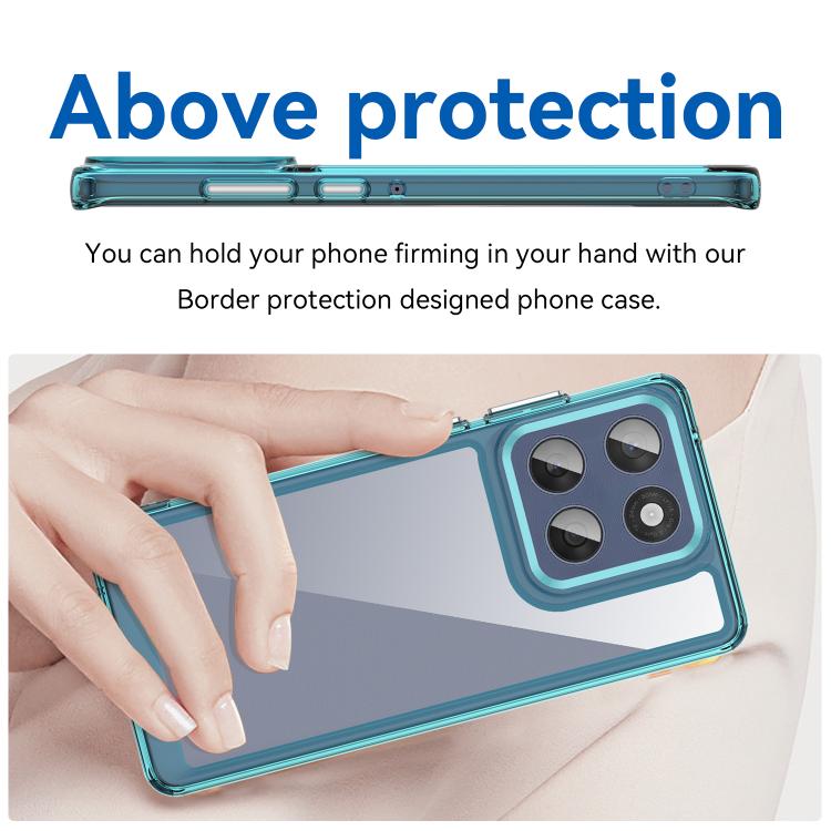 For Motorola Edge 60 Fusion Colorful Series Acrylic Hybrid TPU Phone Case
