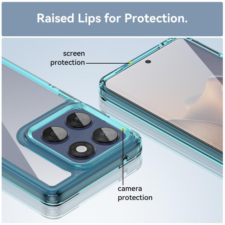 For Motorola Edge 60 Fusion Colorful Series Acrylic Hybrid TPU Phone Case