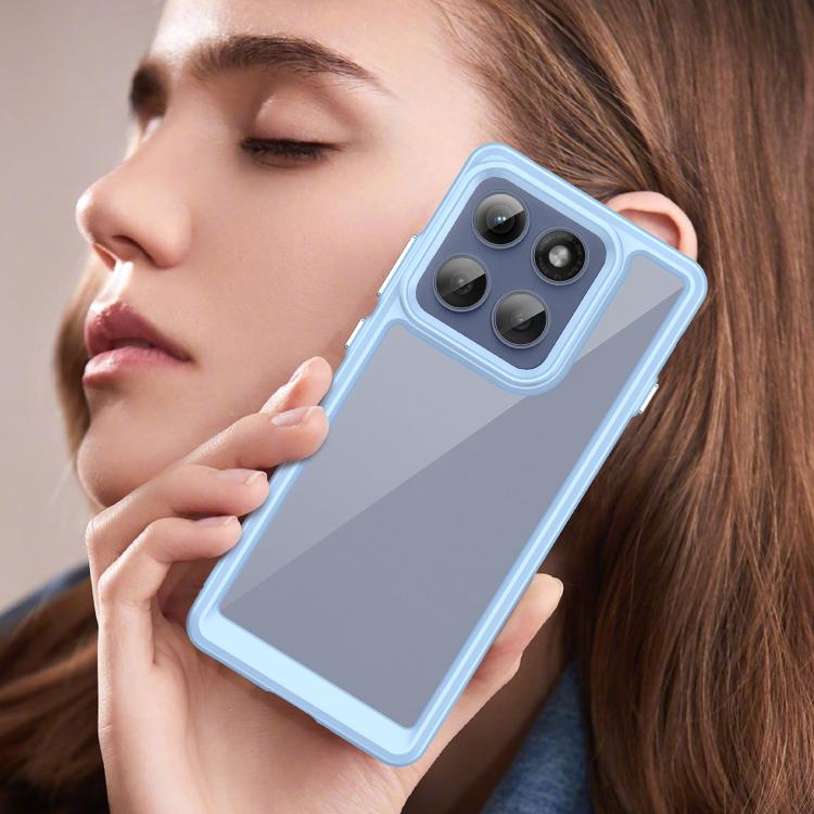 For Motorola Edge 60 Pro Colorful Series Acrylic Hybrid TPU Phone Case