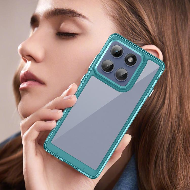 For Motorola Edge 60 Pro Colorful Series Acrylic Hybrid TPU Phone Case