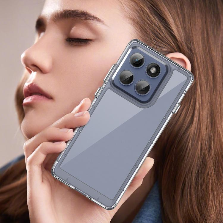 For Motorola Edge 60 Pro Colorful Series Acrylic Hybrid TPU Phone Case