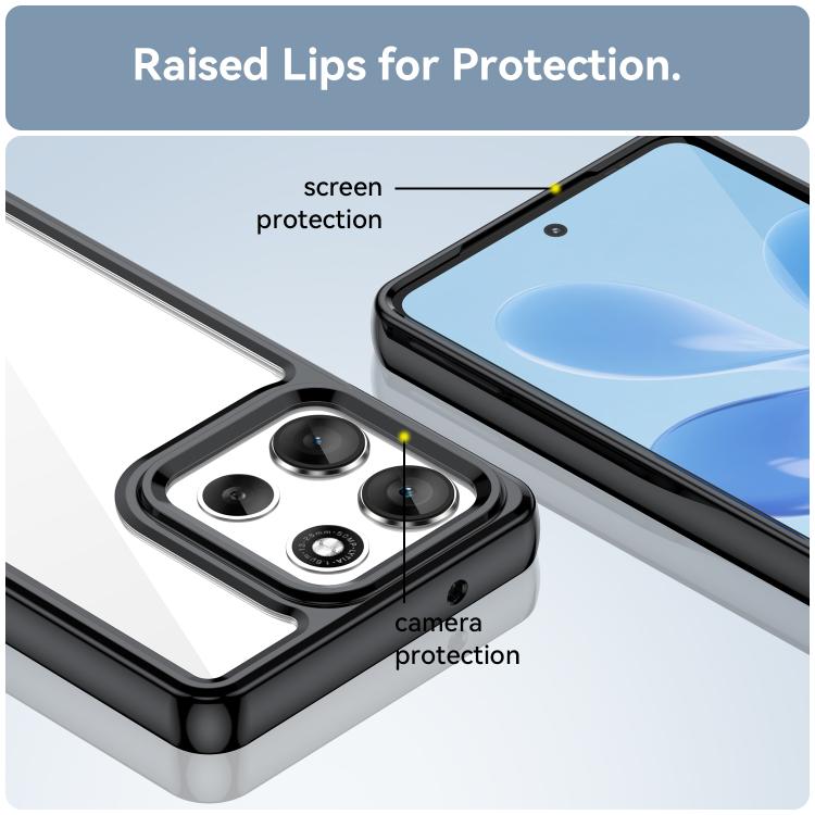 For Motorola Moto G86 5G Colorful Series Acrylic Hybrid TPU Phone Case