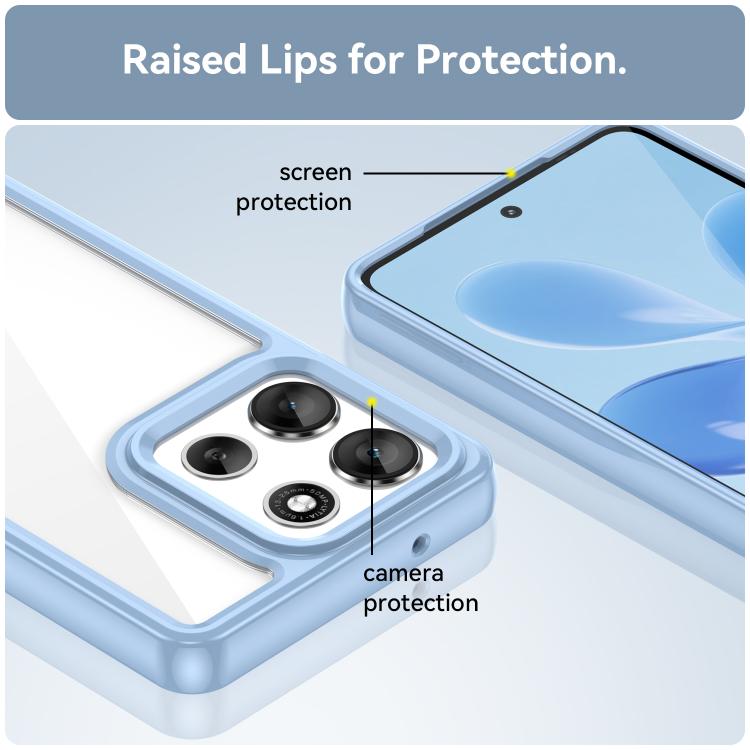 For Motorola Moto G86 5G Colorful Series Acrylic Hybrid TPU Phone Case