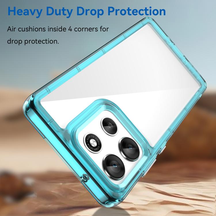 For Motorola Moto G86 5G Colorful Series Acrylic Hybrid TPU Phone Case