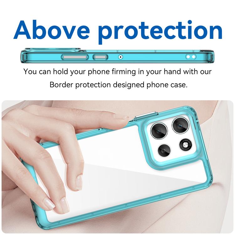 For Motorola Moto G56 5G Colorful Series Acrylic Hybrid TPU Phone Case