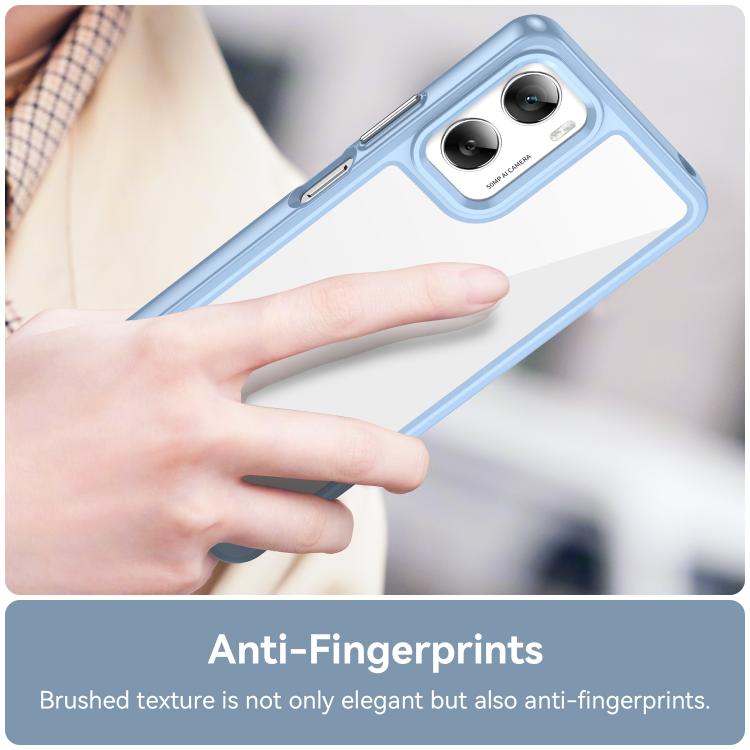 For Motorola Moto G06 4G Colorful Series Acrylic Hybrid TPU Phone Case
