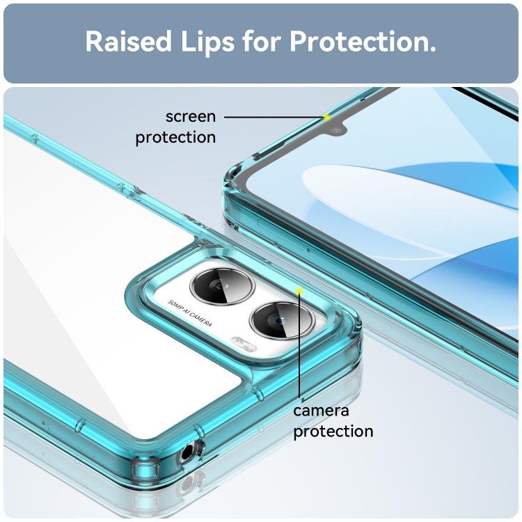 For Motorola Moto G06 4G Colorful Series Acrylic Hybrid TPU Phone Case