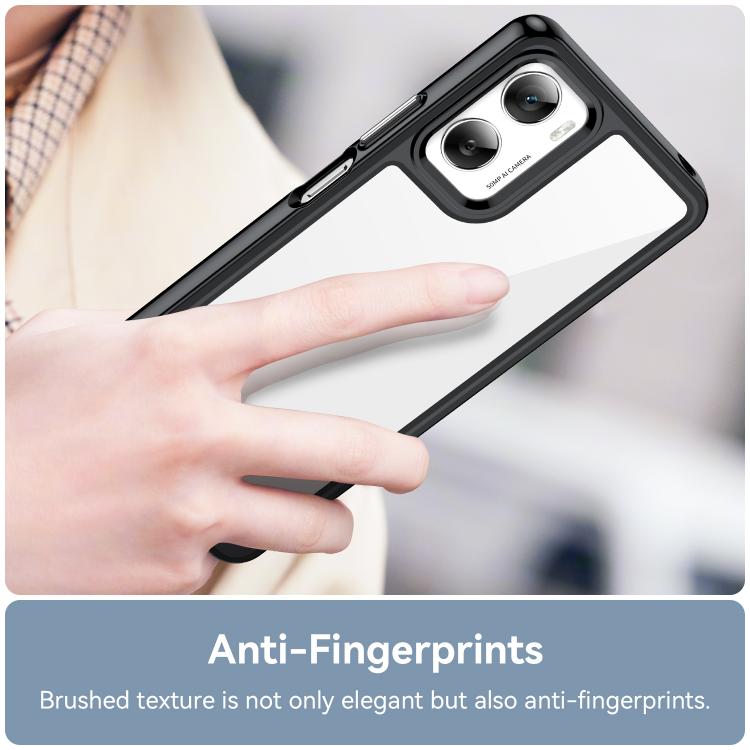 For Motorola Moto G06 Power 4G Colorful Series Acrylic Hybrid TPU Phone Case