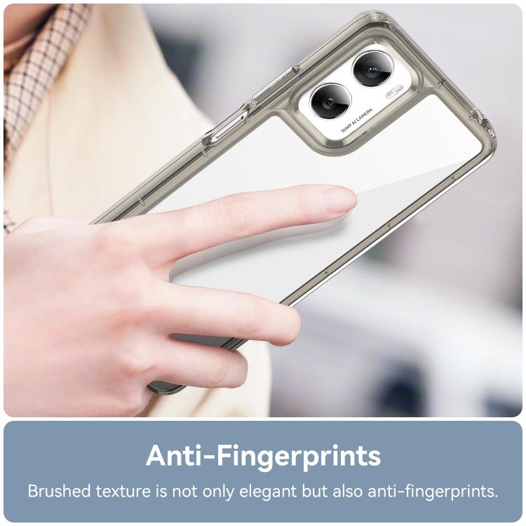 For Motorola Moto G06 Power 4G Colorful Series Acrylic Hybrid TPU Phone Case