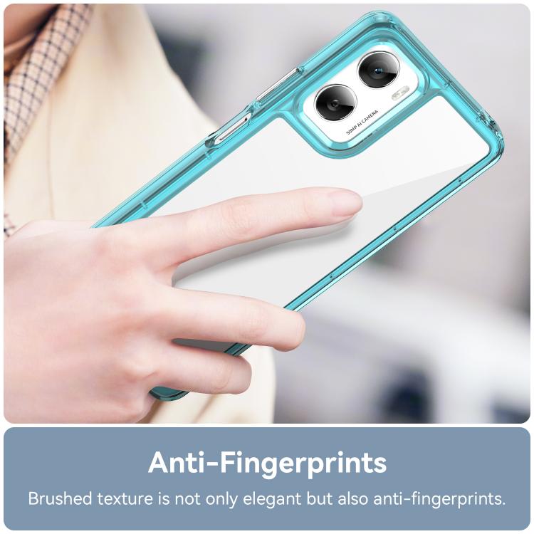 For Motorola Moto G06 Power 4G Colorful Series Acrylic Hybrid TPU Phone Case