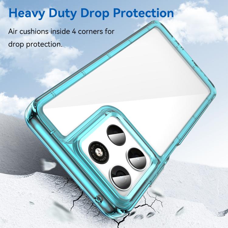 For Motorola Moto G57 5G Colorful Series Acrylic Hybrid TPU Phone Case