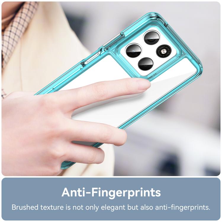 For Motorola Moto G57 5G Colorful Series Acrylic Hybrid TPU Phone Case