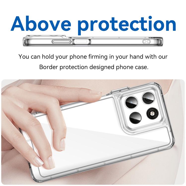For Motorola Moto G57 5G Colorful Series Acrylic Hybrid TPU Phone Case