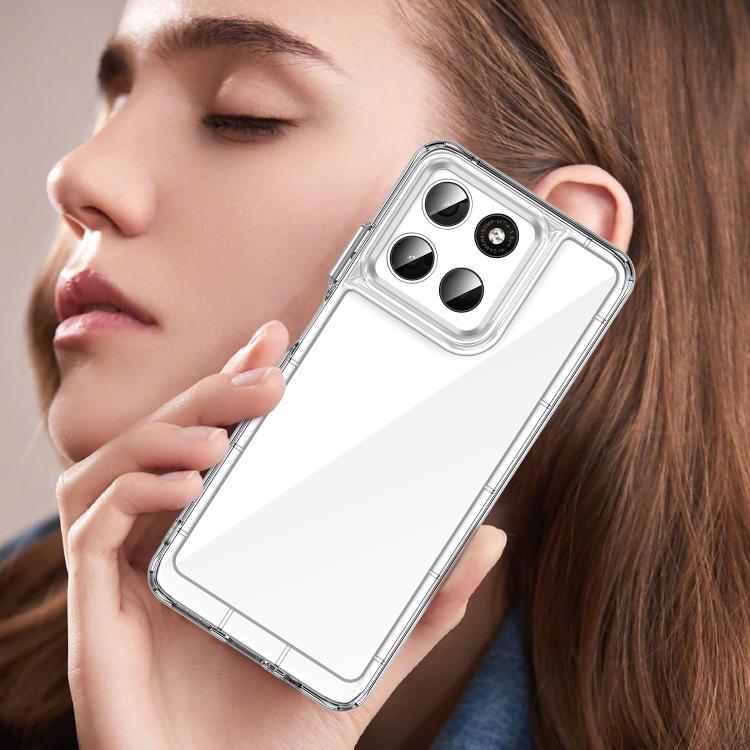 For Motorola Moto G57 5G Colorful Series Acrylic Hybrid TPU Phone Case