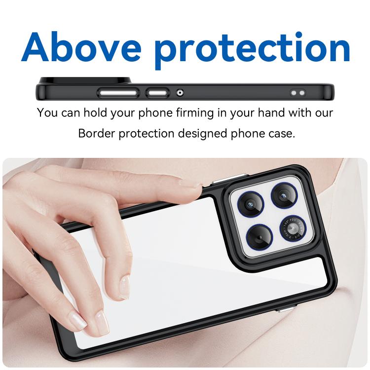 For Motorola Edge 70 5G / X70 Air Colorful Series Acrylic Hybrid TPU Phone Case