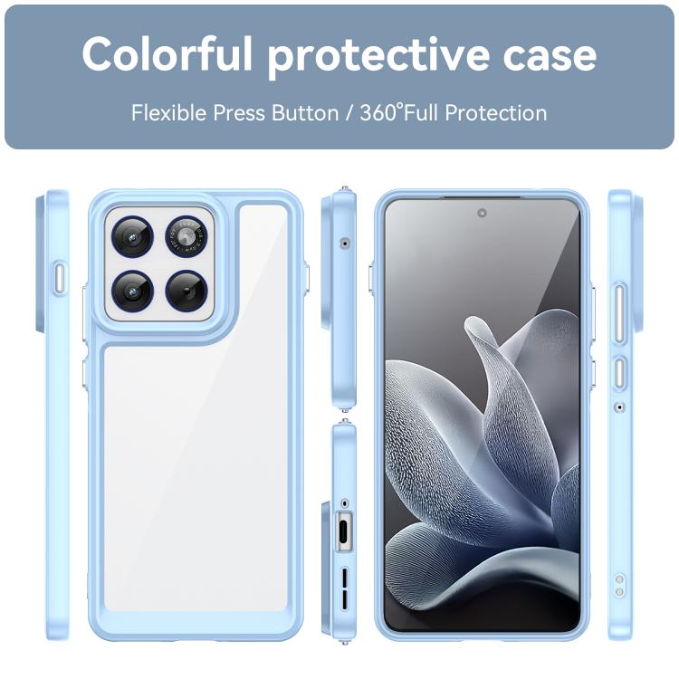 For Motorola Edge 70 5G / X70 Air Colorful Series Acrylic Hybrid TPU Phone Case