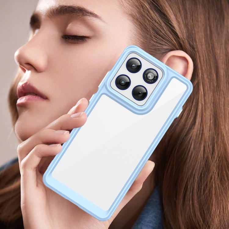 For Motorola Edge 70 5G / X70 Air Colorful Series Acrylic Hybrid TPU Phone Case