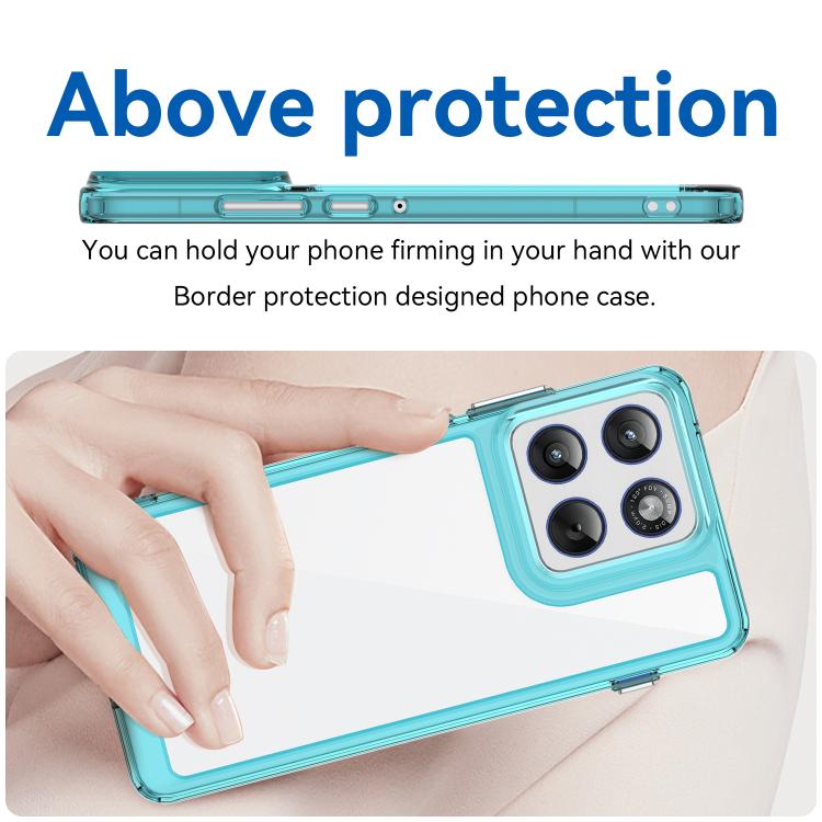 For Motorola Edge 70 5G / X70 Air Colorful Series Acrylic Hybrid TPU Phone Case