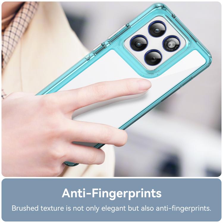 For Motorola Edge 70 5G / X70 Air Colorful Series Acrylic Hybrid TPU Phone Case