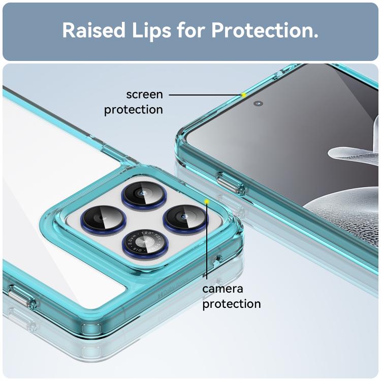 For Motorola Edge 70 5G / X70 Air Colorful Series Acrylic Hybrid TPU Phone Case