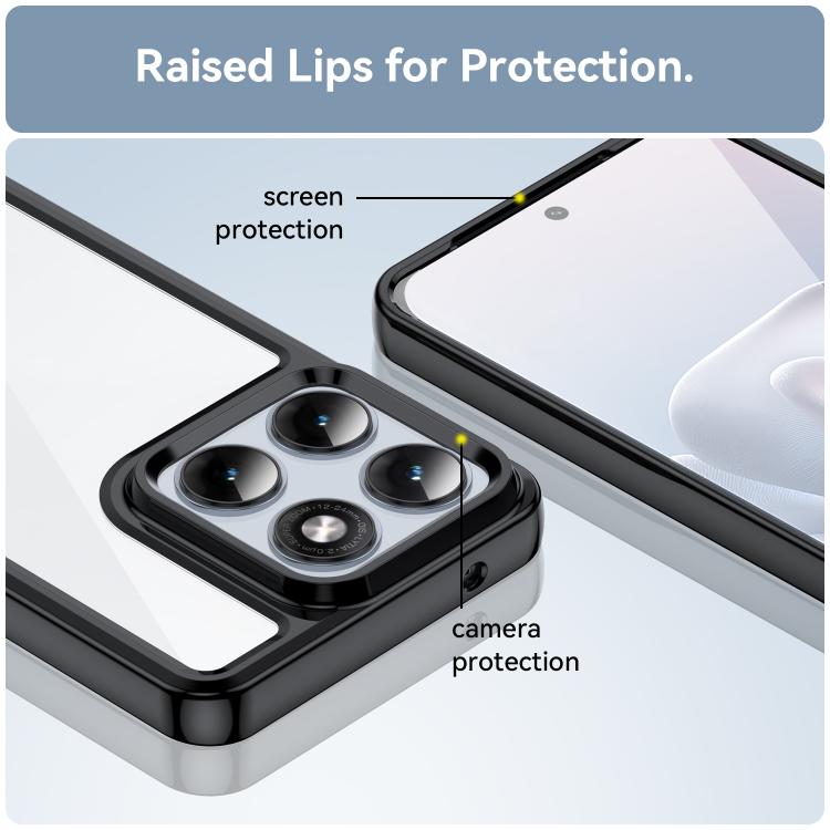 For Motorola Edge 70 Fusion+ 5G Colorful Series Acrylic Hybrid TPU Phone Case