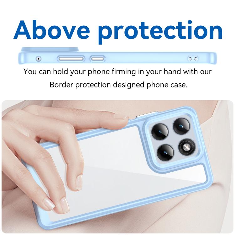 For Motorola Edge 70 Fusion+ 5G Colorful Series Acrylic Hybrid TPU Phone Case