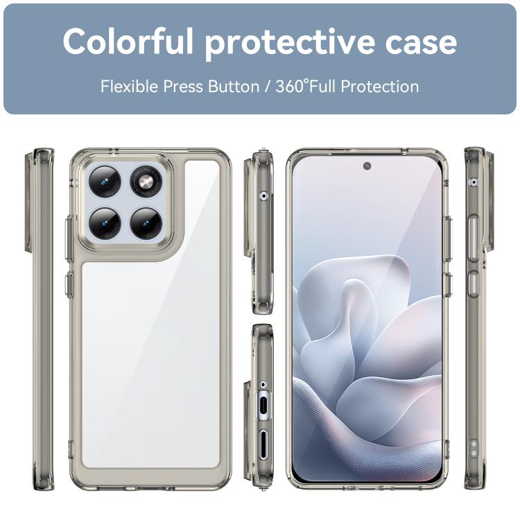 For Motorola Edge 70 Fusion+ 5G Colorful Series Acrylic Hybrid TPU Phone Case