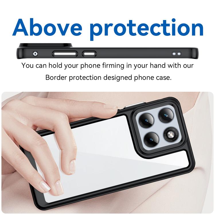 For Motorola Edge 70 Fusion 5G Colorful Series Acrylic Hybrid TPU Phone Case