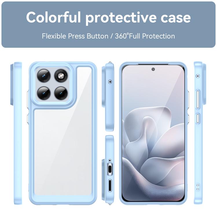 For Motorola Edge 70 Fusion 5G Colorful Series Acrylic Hybrid TPU Phone Case