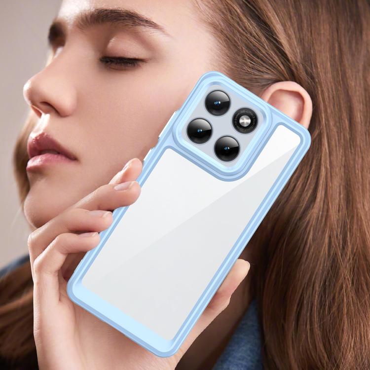 For Motorola Edge 70 Fusion 5G Colorful Series Acrylic Hybrid TPU Phone Case