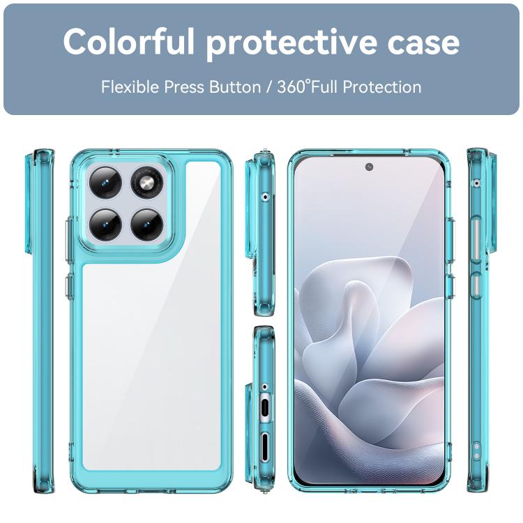 For Motorola Edge 70 Fusion 5G Colorful Series Acrylic Hybrid TPU Phone Case