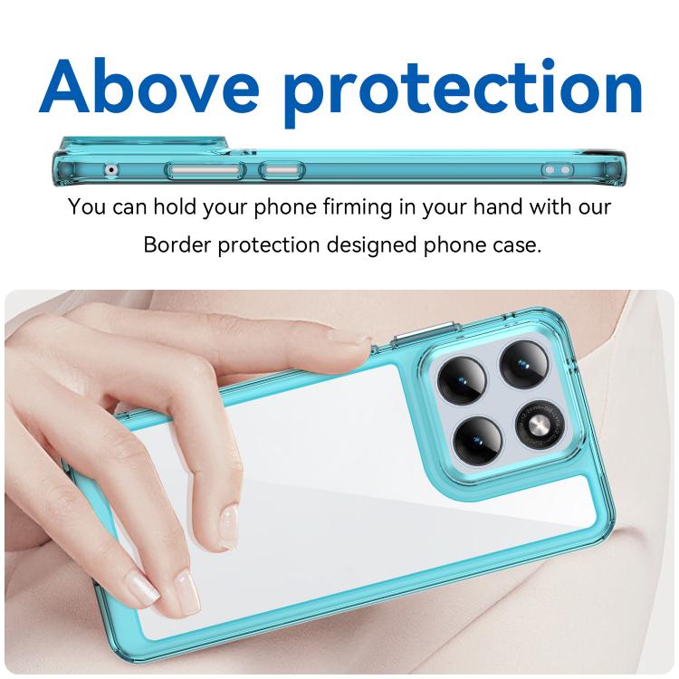 For Motorola Edge 70 Fusion 5G Colorful Series Acrylic Hybrid TPU Phone Case