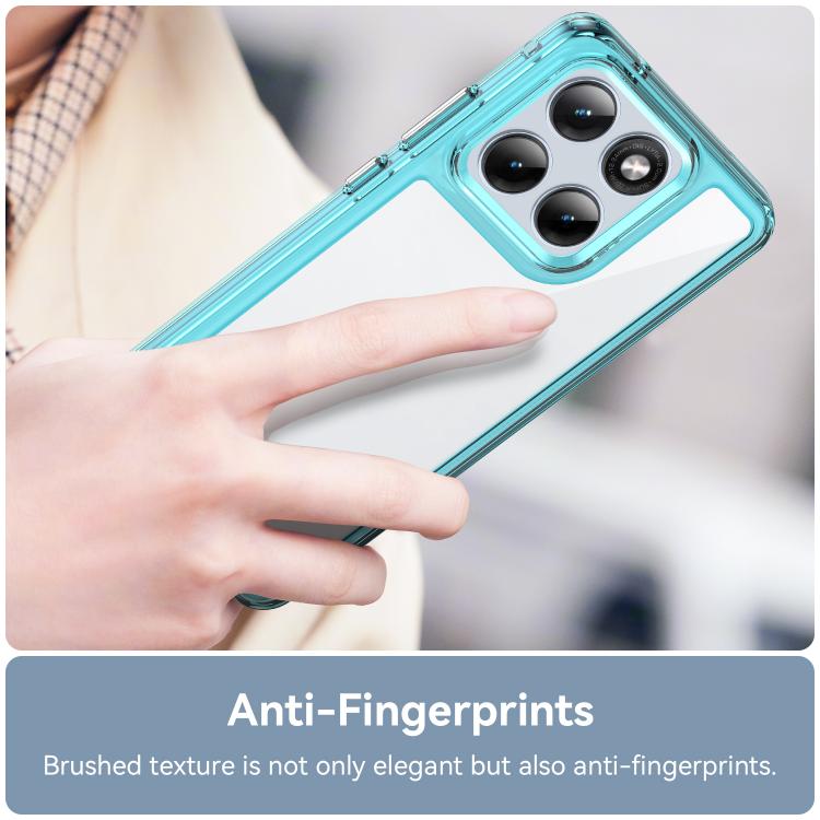 For Motorola Edge 70 Fusion 5G Colorful Series Acrylic Hybrid TPU Phone Case