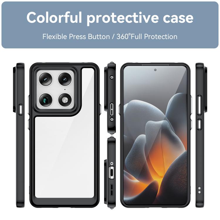 For Motorola Edge 70 Ultra 5G Colorful Series Acrylic Hybrid TPU Phone Case