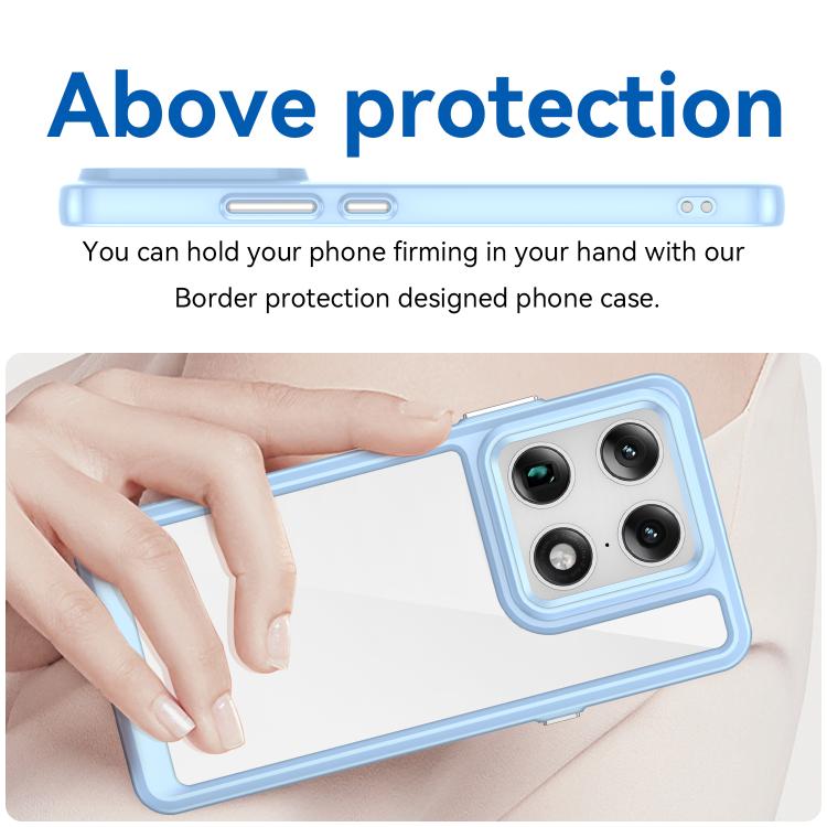 For Motorola Edge 70 Ultra 5G Colorful Series Acrylic Hybrid TPU Phone Case