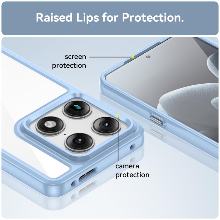 For Motorola Edge 70 Ultra 5G Colorful Series Acrylic Hybrid TPU Phone Case