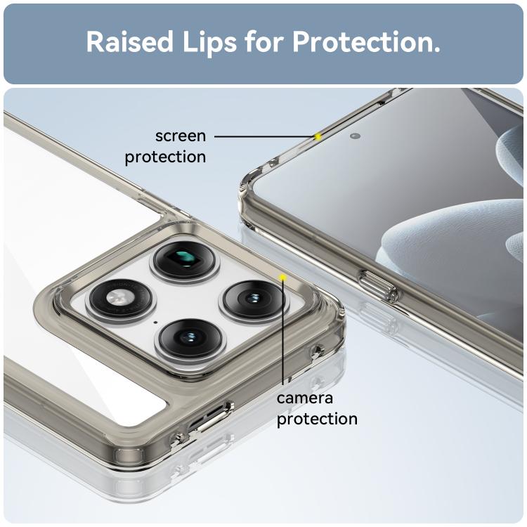 For Motorola Edge 70 Ultra 5G Colorful Series Acrylic Hybrid TPU Phone Case
