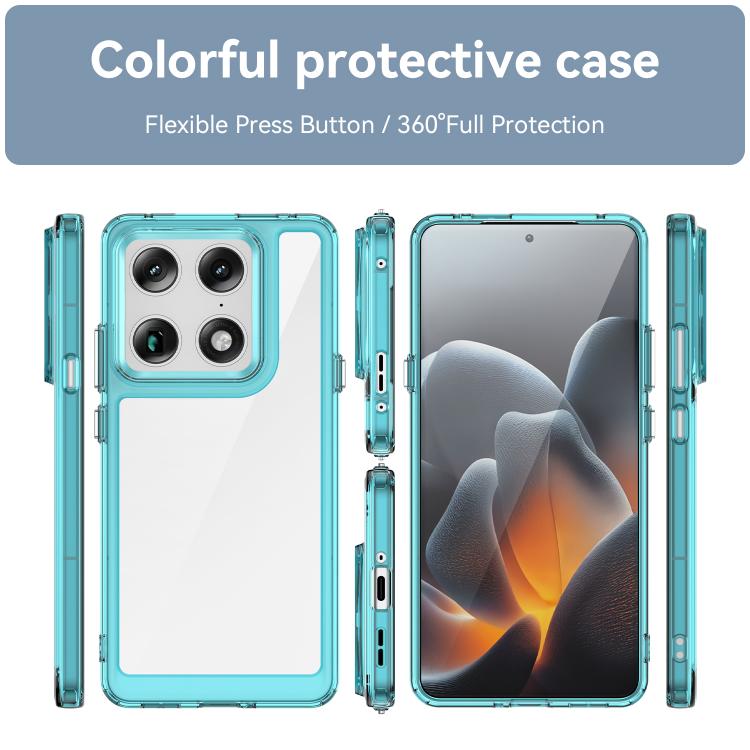 For Motorola Edge 70 Ultra 5G Colorful Series Acrylic Hybrid TPU Phone Case