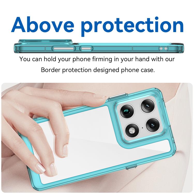For Motorola Edge 70 Ultra 5G Colorful Series Acrylic Hybrid TPU Phone Case